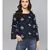 Navy Blue Printed Top