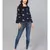 Navy Blue Printed Top