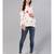 Off White Tie Dye Print Top