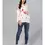 Off White Tie Dye Print Top