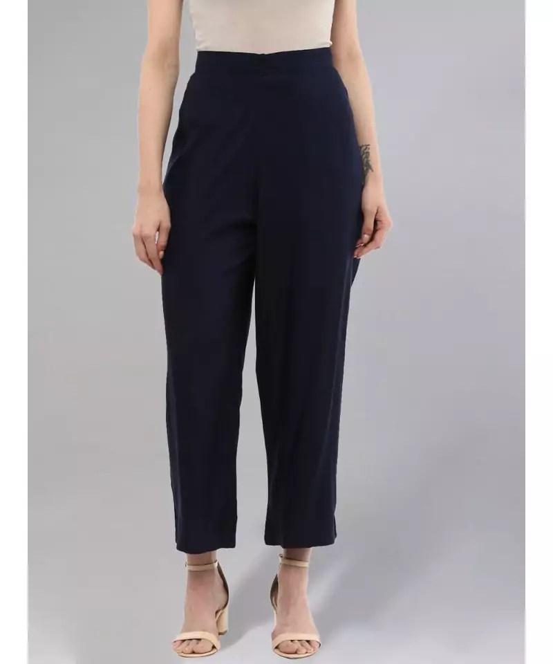 Navy Blue Palazzo Pants