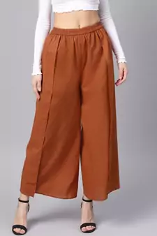 Rust Pleated Palazzo