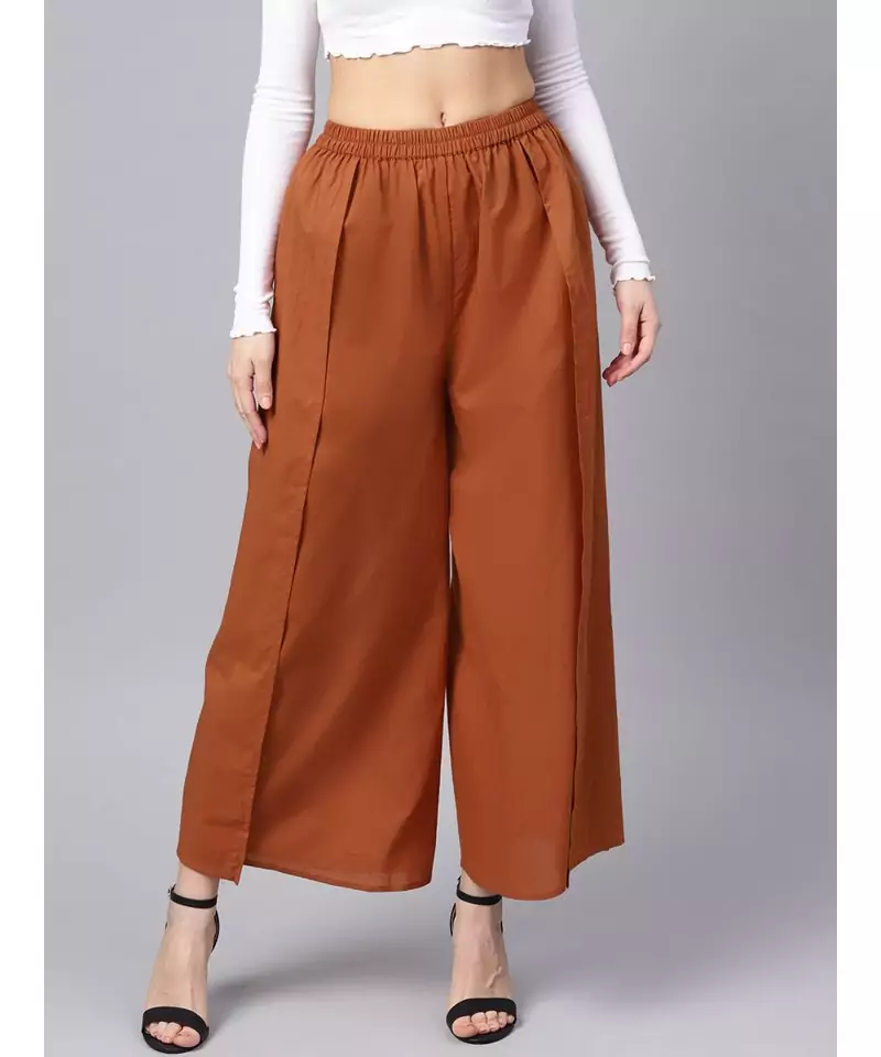 Rust Pleated Palazzo