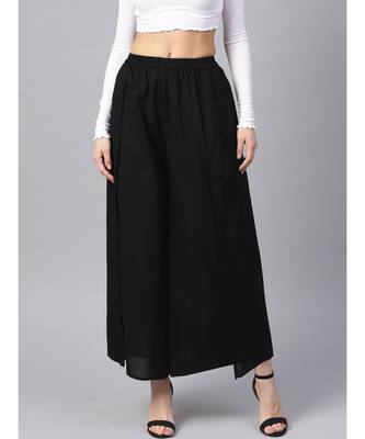 Black Pleated Palazzo 1