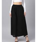 Black Pleated Palazzo