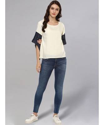 Solid Off White Top 2