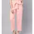 Baby Pink Solid Trousers
