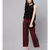 Maroon Solid Trousers