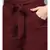 Maroon Solid Trousers