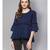 Navy Blue Flared Top