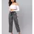 Grey Solid Trousers