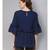 Navy Blue Flared Top