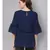 Navy Blue Flared Top