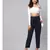 Navy Blue Solid Trousers