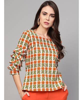 Flower Print Top 1