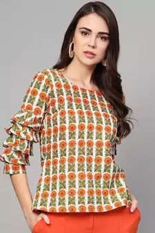 Flower Print Top