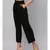 Black Solid Trousers