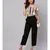 Black Solid Trousers