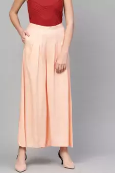 Cantaloupe Box Pleated Palazzos