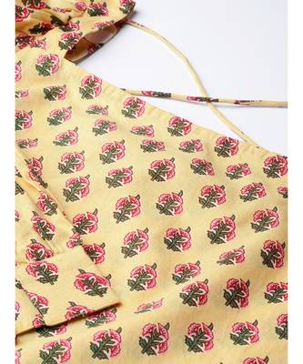 Lime Yellow Printed Top 3