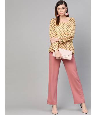 Lime Yellow Printed Top 5