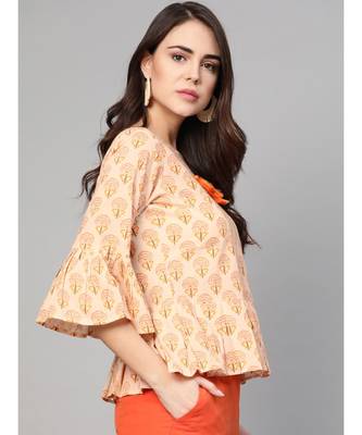 Yellow Printed Top 3