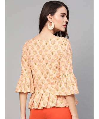 Yellow Printed Top 5