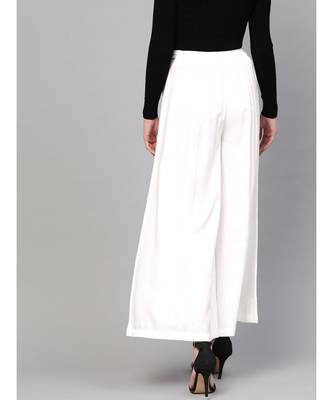 White Waistband Palazzo 3