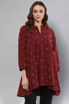 Maroon Anarkali Tunic