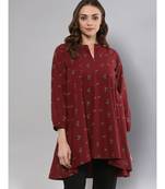 Maroon Anarkali Tunic