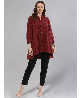 Maroon Anarkali Tunic 2