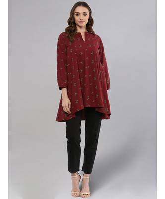 Maroon Anarkali Tunic 3