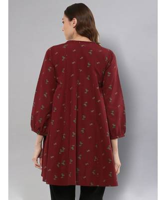 Maroon Anarkali Tunic 4
