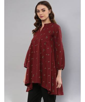 Maroon Anarkali Tunic 5