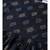 Navy Blue Gold Print Dress