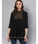 Black Anarkali Tunic