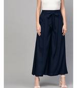 Navy Blue Waistband Palazzo