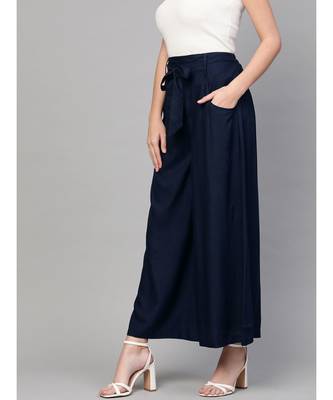 Navy Blue Waistband Palazzo 2