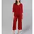 Maroon V-neck Jumpsuit