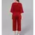 Maroon V-neck Jumpsuit