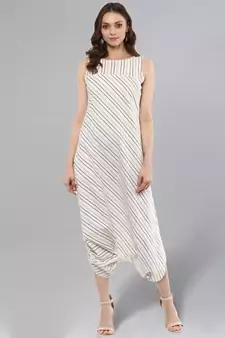 Striped Dhoti Jumpsuit