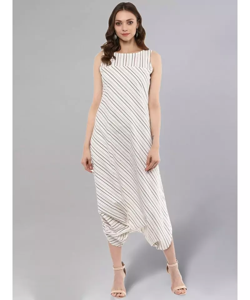 Striped Dhoti Jumpsuit