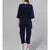 Navy Blue V-neck Jumpsuit