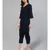 Navy Blue V-neck Jumpsuit