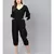 Black V-neck Jumpsuit
