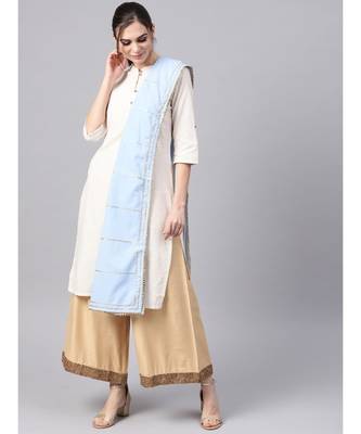 Sky Blue Gota Work Dupatta 1
