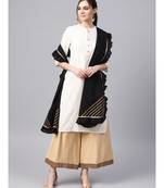 Black Solid Dupatta