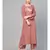 Rose Gold Embroided Straight Kurta With Palazzo Pants