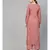 Rose Gold Embroided Straight Kurta With Palazzo Pants