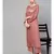 Rose Gold Embroided Straight Kurta With Palazzo Pants